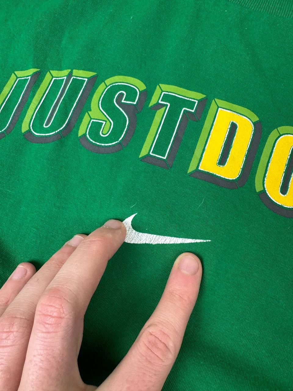 Nike Vintage Nike Just Do It Big Logo T Shirt 00s Center Swoosh Size US XL / EU 56 / 4 - 5 Thumbnail