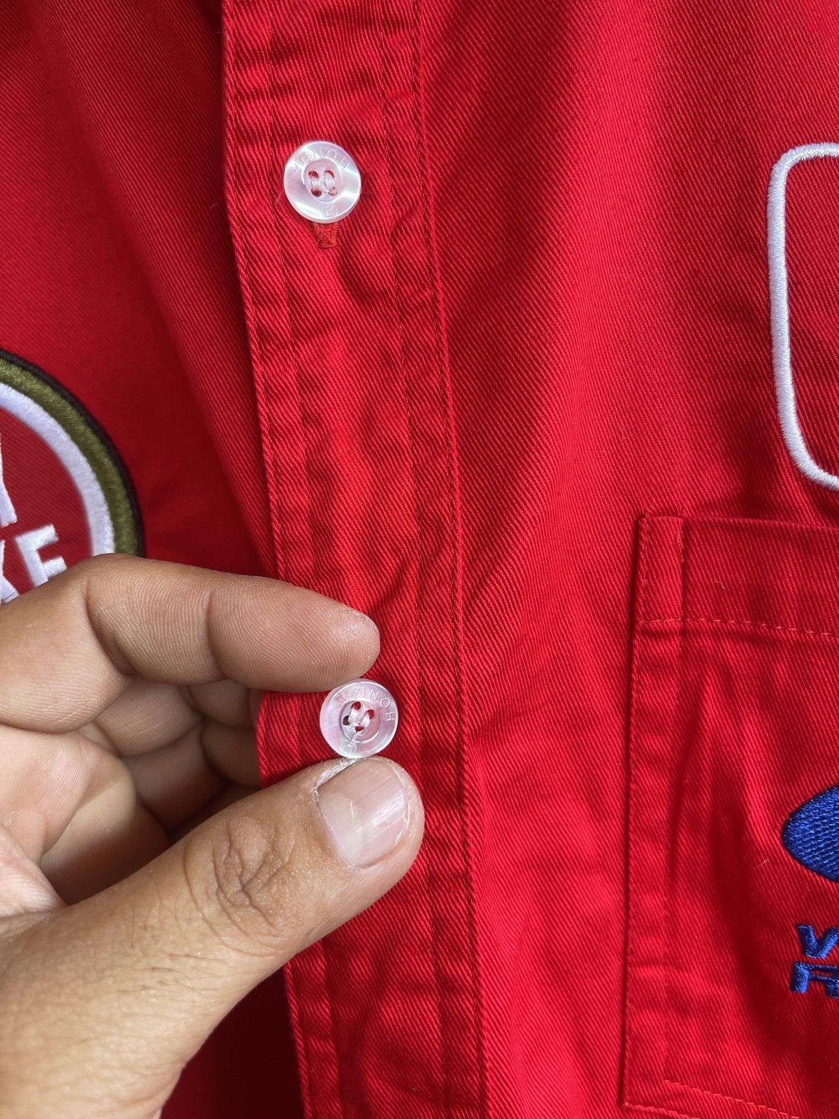 Rare🔥Vintage HONDA LUCKY STRIKE Button Shirt