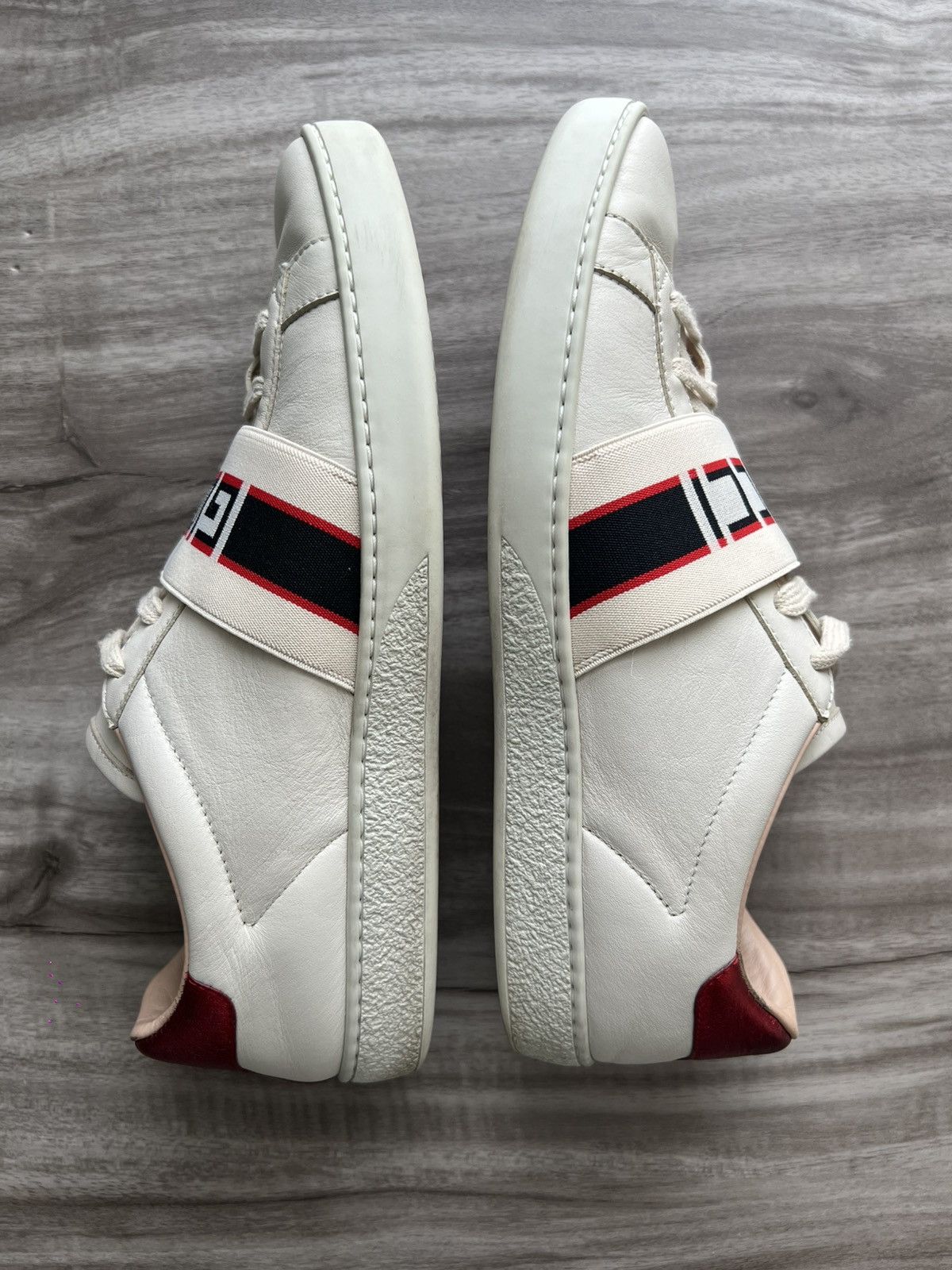 Gucci Gucci Ace Stripe Ivory Size 10 Women’s/ 8.5 Mens Size US 10 / IT 40 - 3 Thumbnail