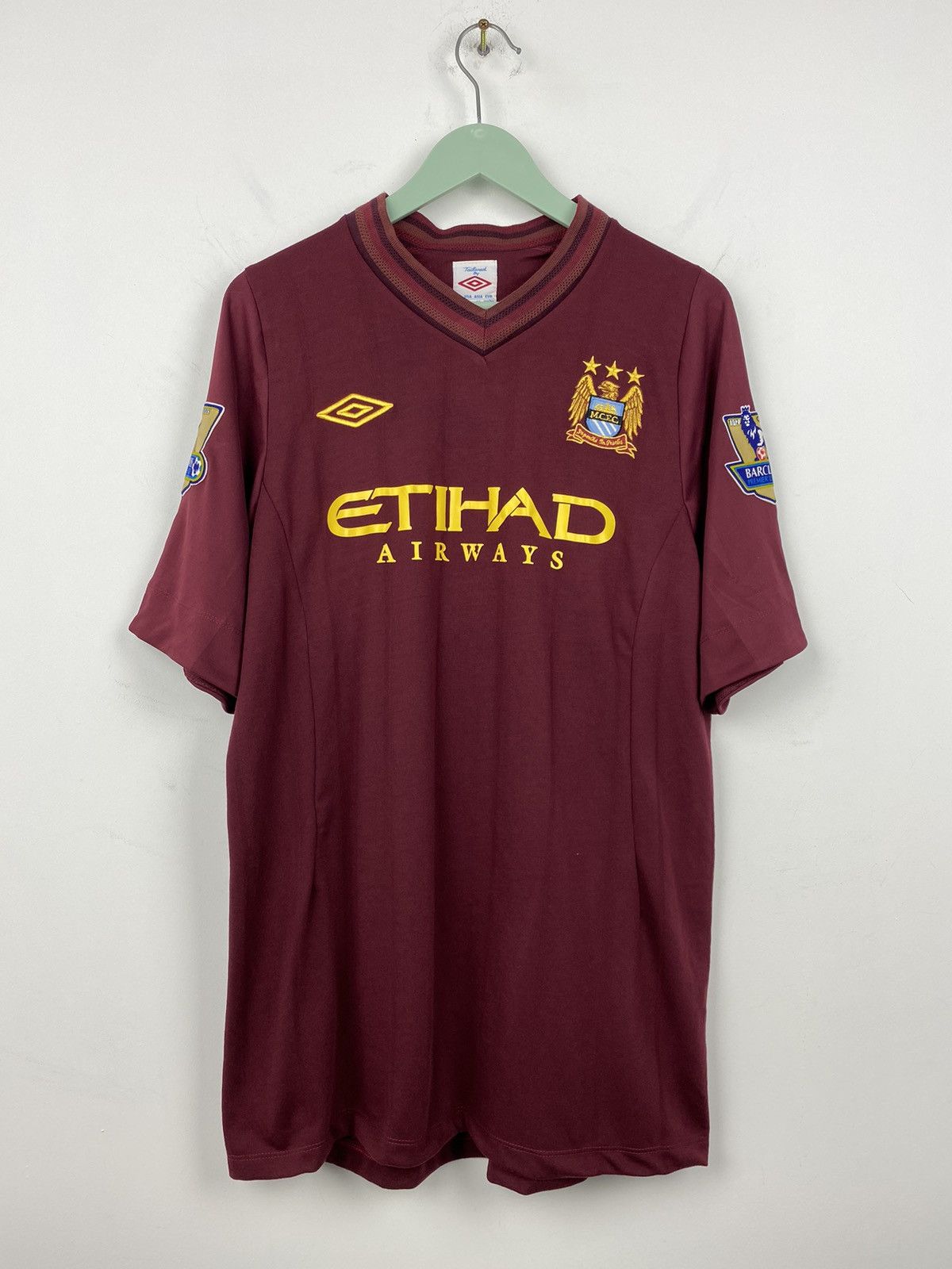 Umbro Manchester City 2012 2013 Away Mancini Soccer Jersey PSG Size US M / EU 48-50 / 2 - 1 Thumbnail