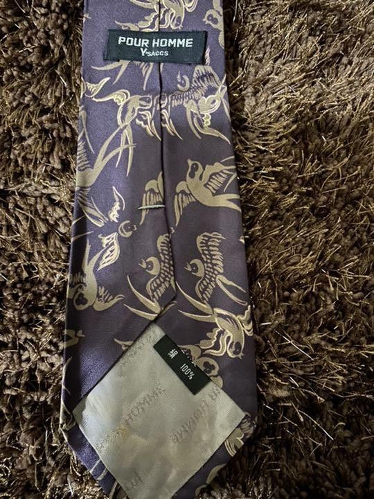 Yohji Yamamoto Yohji Yamamoto POUR HOMME sparrow archive tie Size ONE SIZE - 3 Thumbnail