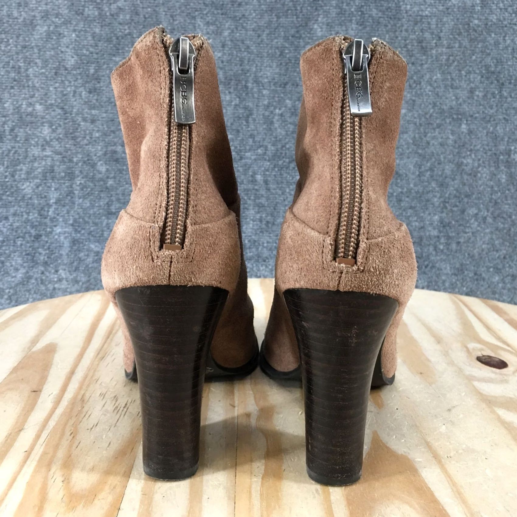 BCBGeneration BCBGeneration Boots Womens 7.5 M Tan Kleina Ankle Booties Leather Zip Lace Up Boots Size US 8 / IT 38 - 5 Thumbnail