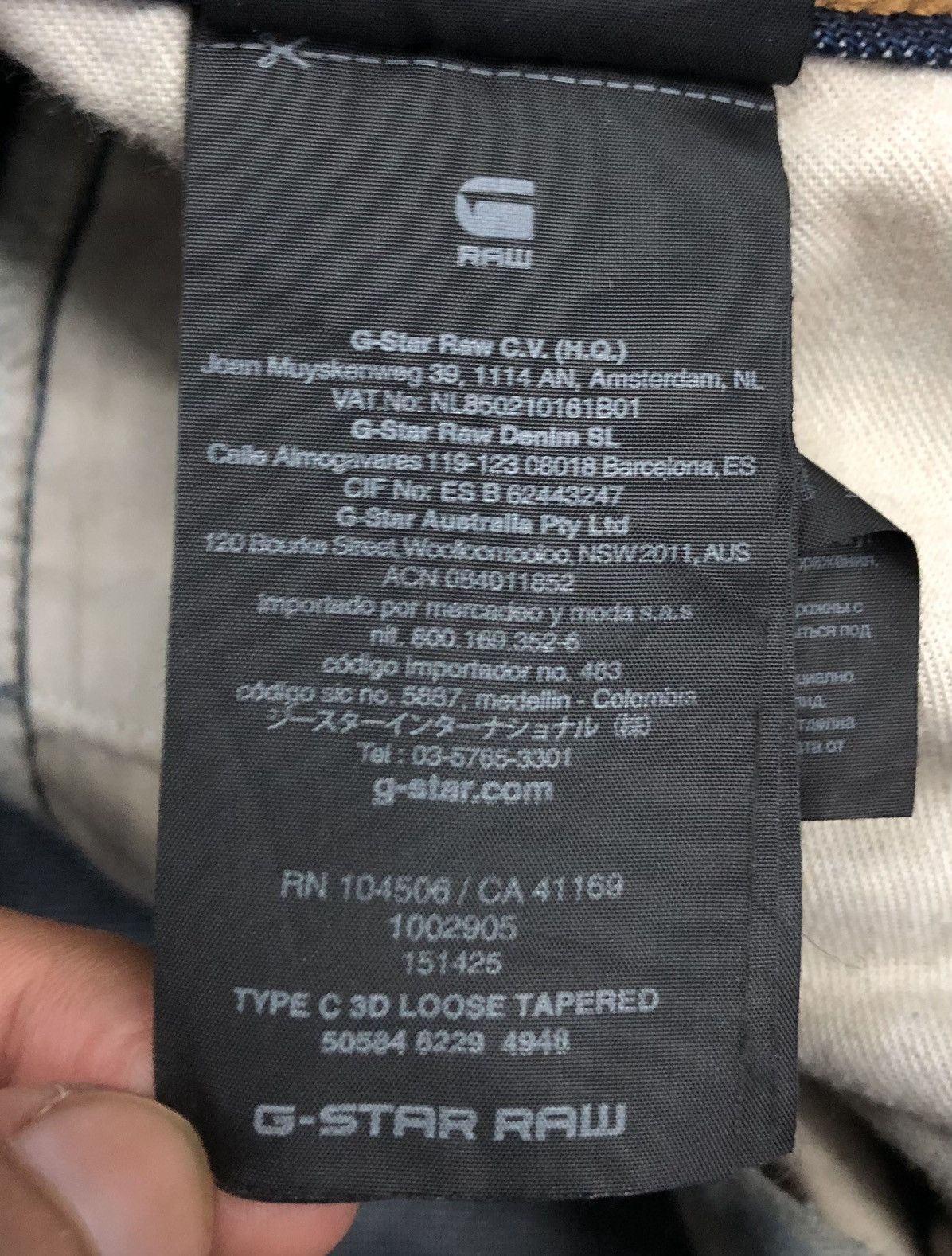 G-Star Vintage G-Star Raw Denim Pants Size US 34 / EU 50 - 18 Thumbnail