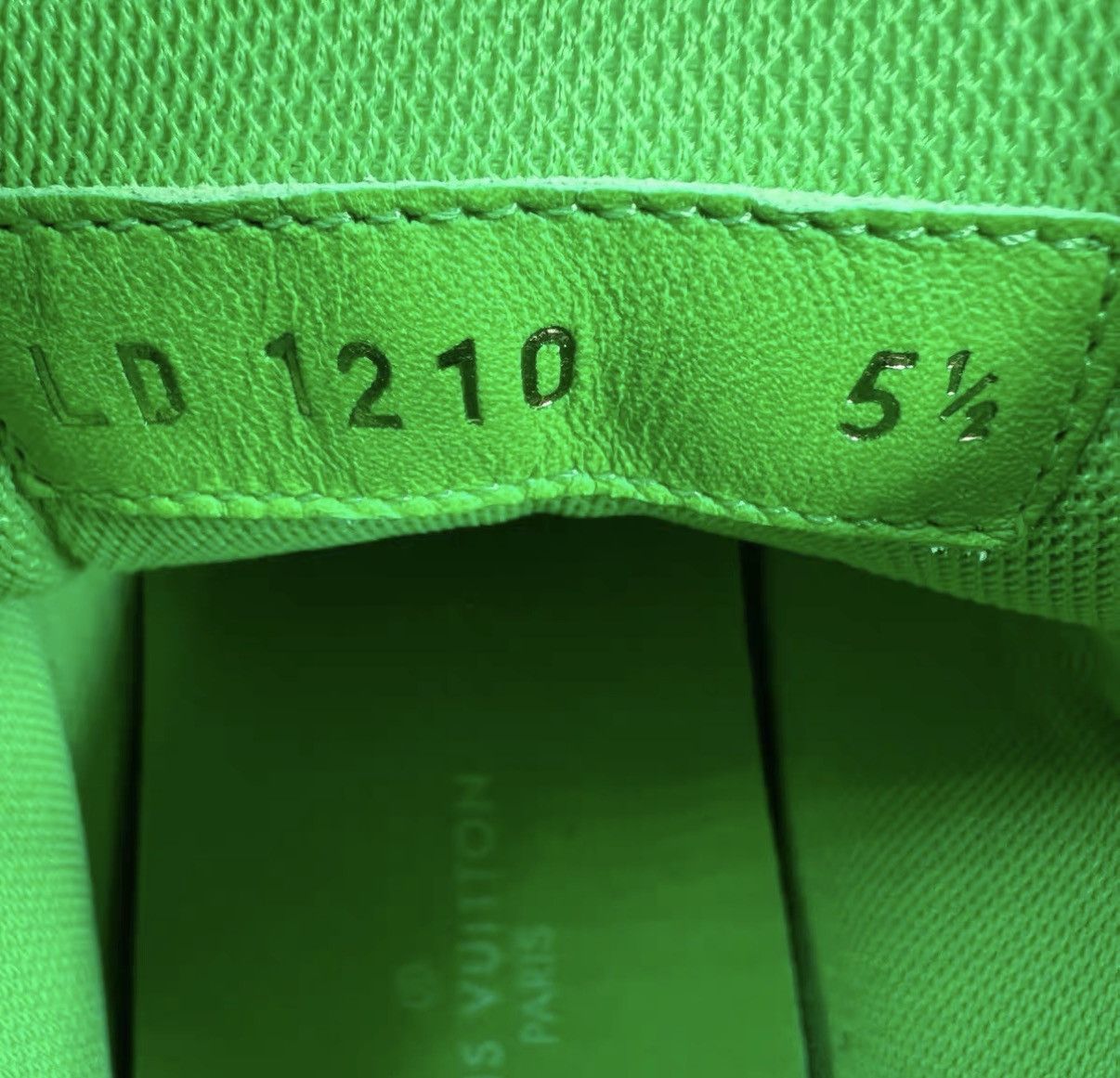Louis Vuitton Louis Vuitton Tattoo Green Denim Sneakers J41 Size US 8 / EU 41 - 5 Thumbnail