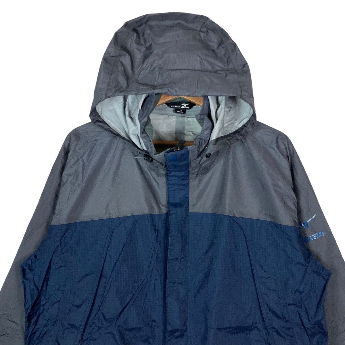 Mizuno Vintage Mizuno Snap Button Hidden Zipper Two Tone Hoodie Size US XL / EU 56 / 4 - 2 Thumbnail
