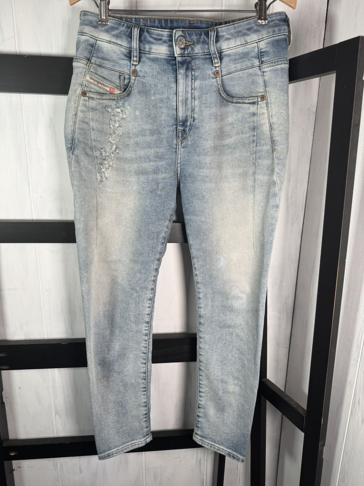 Diesel D-FAYZA JOGG Stretch Cotton LIGHT Blue Skinny Jeans