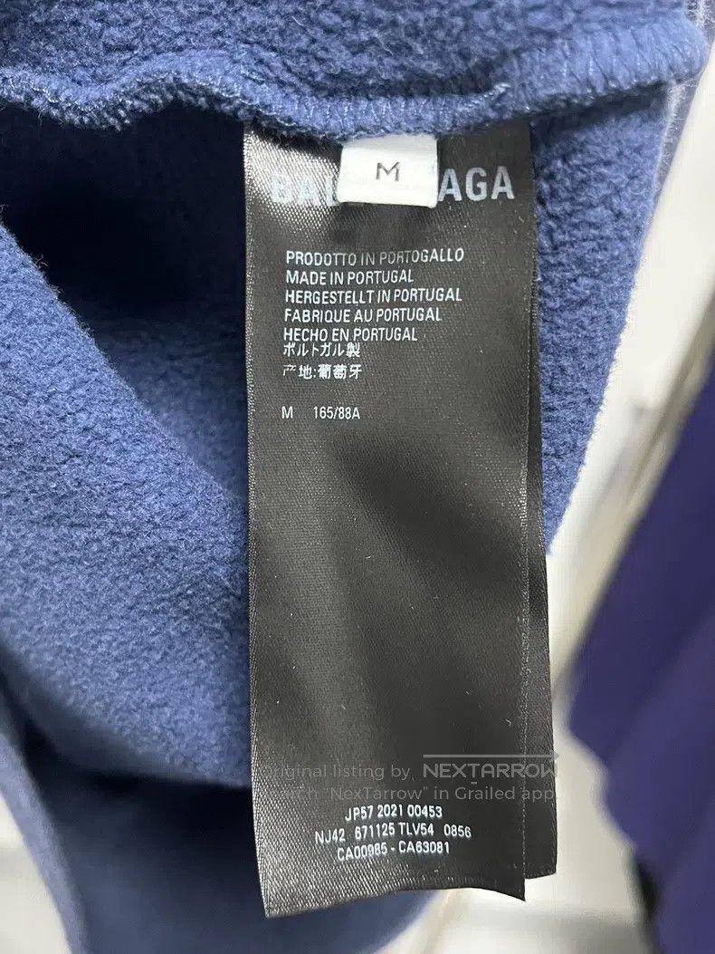 Balenciaga Balenciaga Blue GAY Embroidered Slogan Long-Sleeve Sweatsh Size US M / EU 48-50 / 2 - 6 Thumbnail