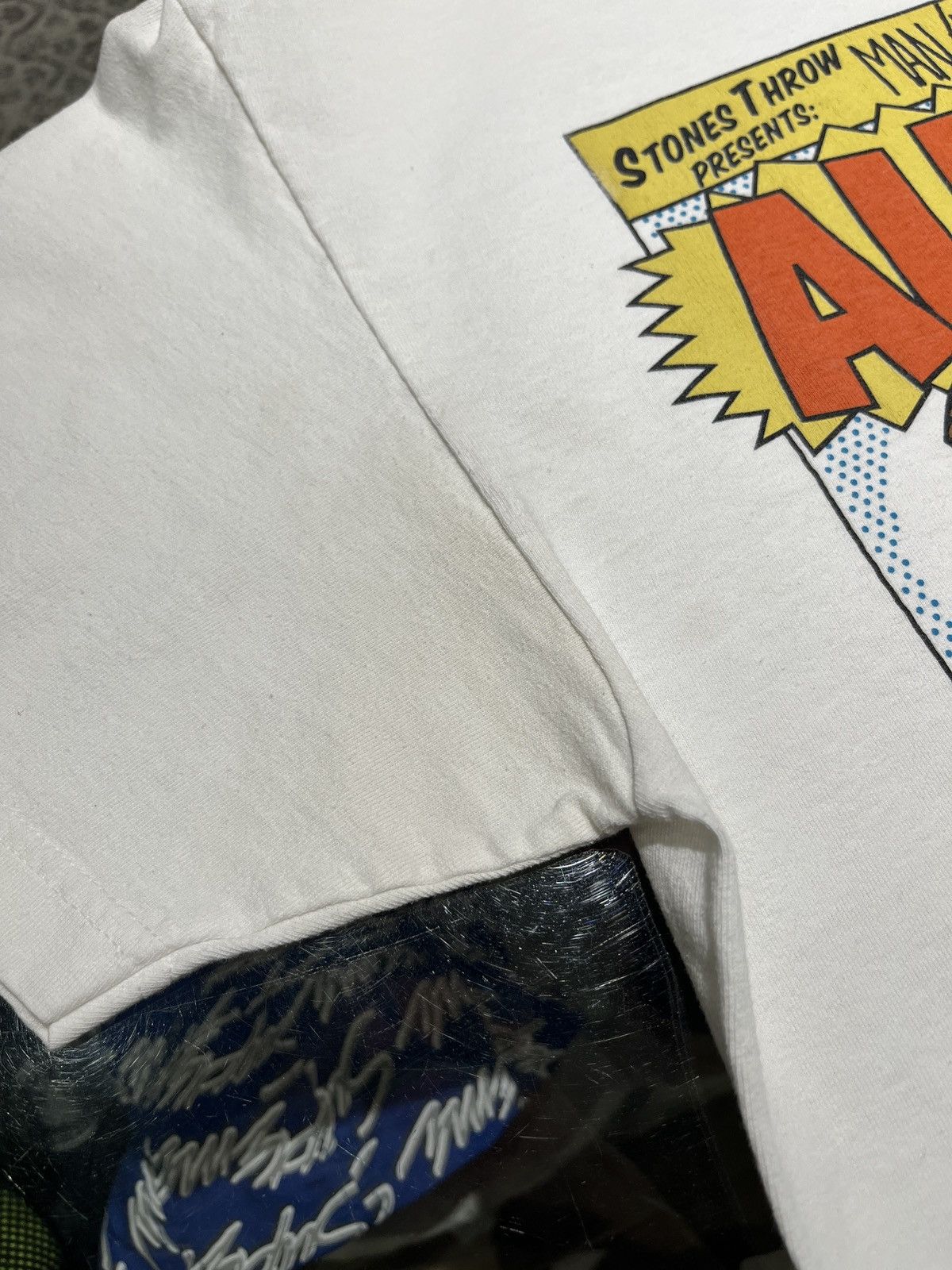 MF Doom × Rap Tees × Vintage MF Doom Stones Throw Records Mad Villain All Caps Size US L / EU 52-54 / 3 - 6 Thumbnail