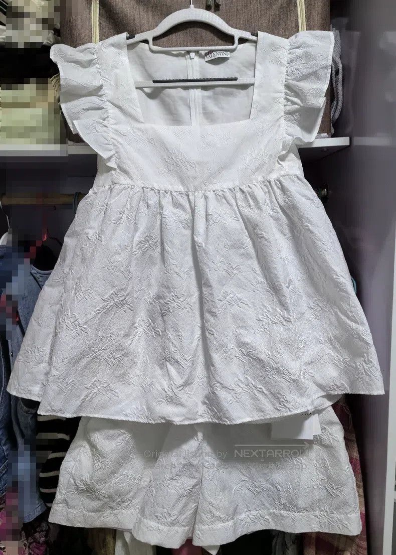 Valentino Valentino White jacquard fungus sleeveless set Size S / US 4 / IT 40 - 2 Thumbnail