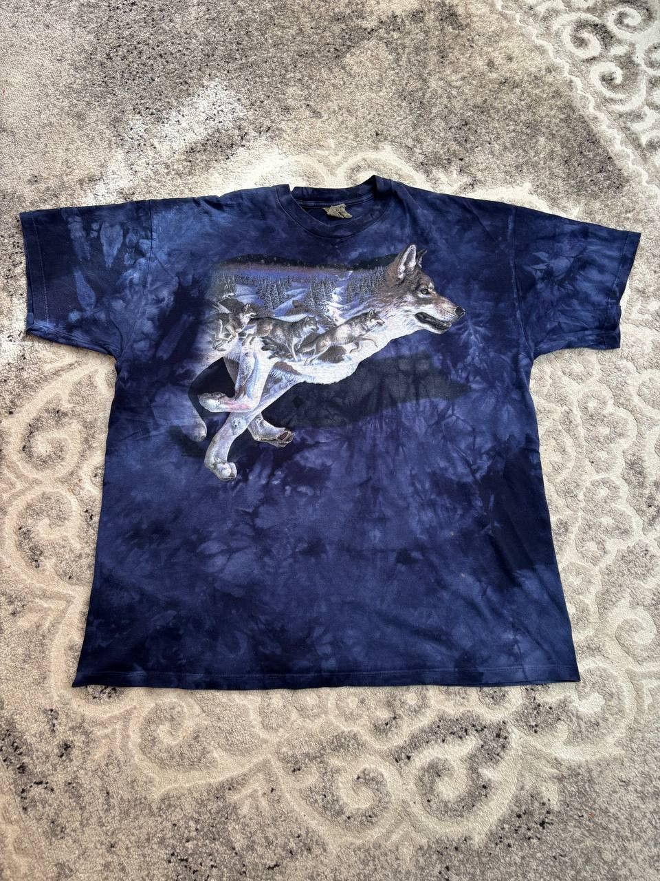 The Mountain Vintage The Mountain Running Wolves Tie-Dye Tee Made in USA Size US XXL / EU 58 / 5 - 7 Thumbnail