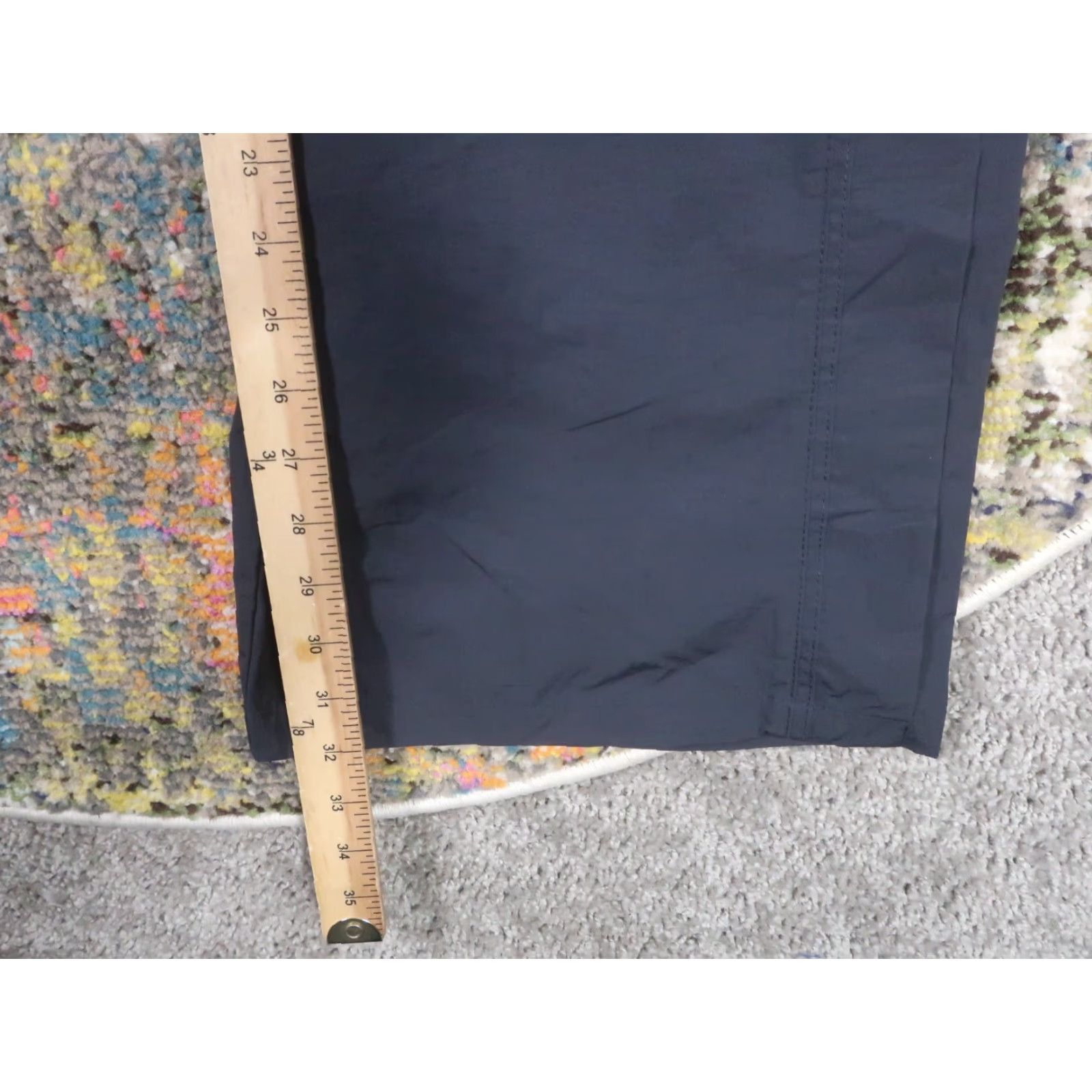 Nike Nike Icon Clash Pants Womens M Black Retro Wide-Leg Nylon Sweatpants (Activewear) Size 32" / US 10 / IT 46 - 7 Thumbnail
