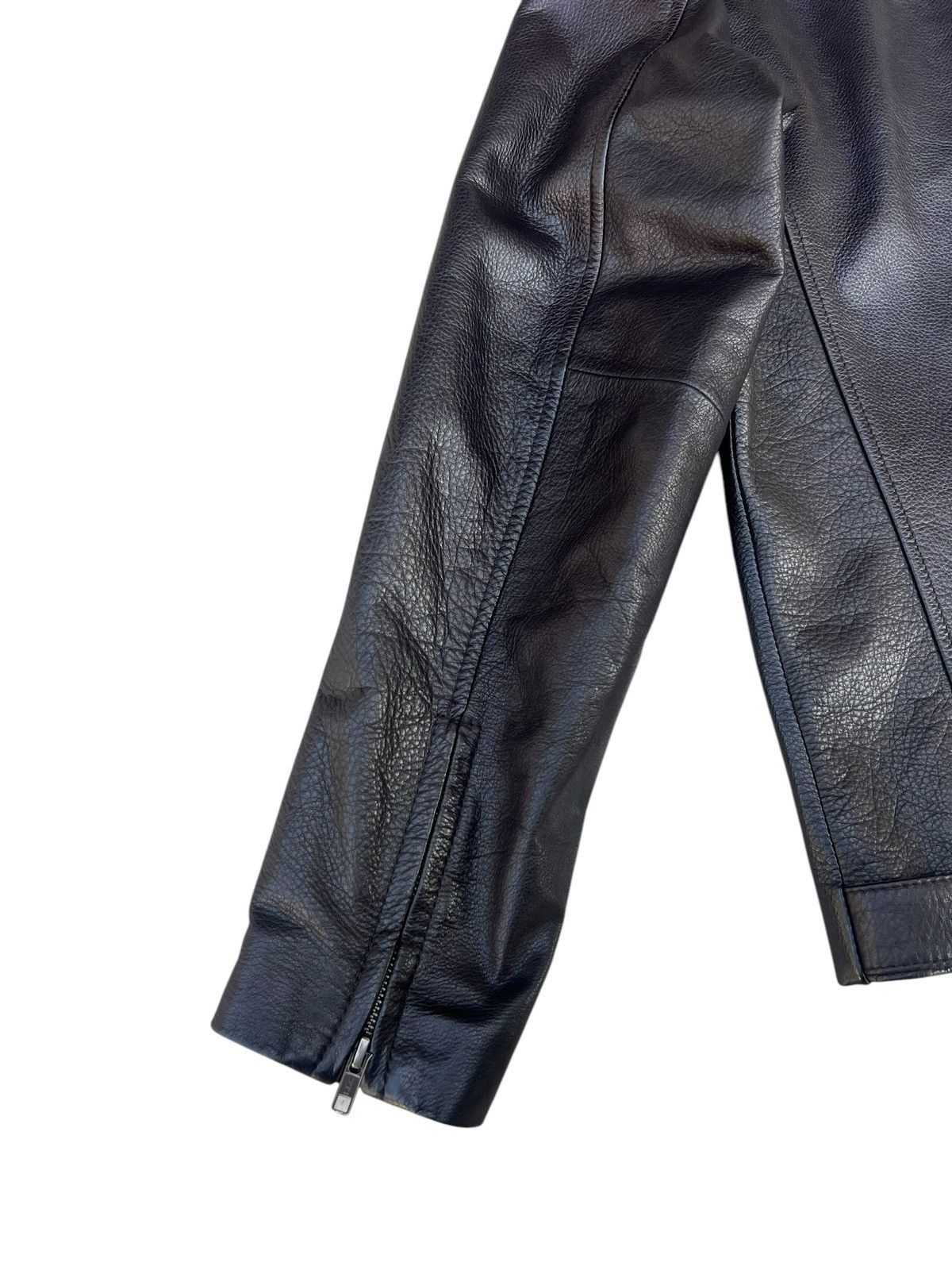Reiss REISS Knox Cow Leather Jacket Racer Size US XL / EU 56 / 4 - 22 Thumbnail