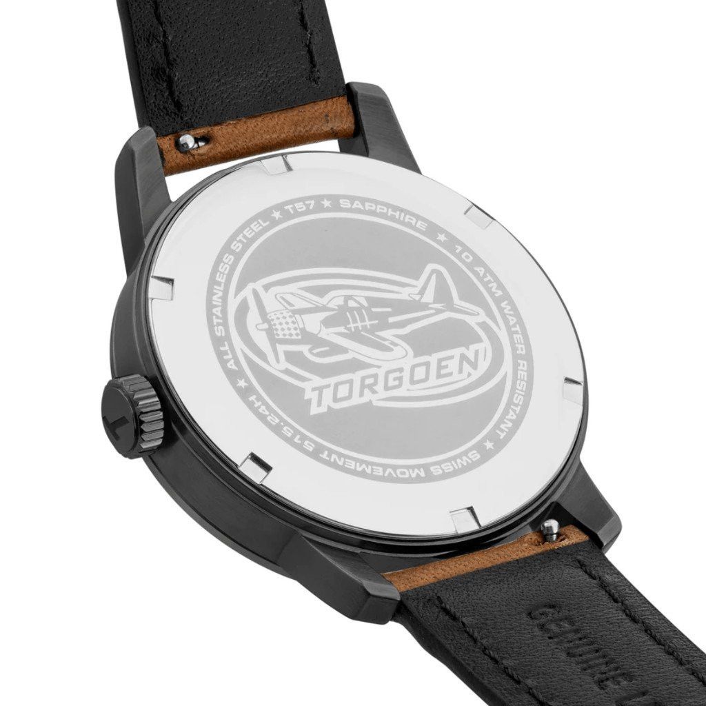 Other New Torgoen TN-1290 T57 Cream GMT Sapphire 41mm Leather Str Size ONE SIZE - 4 Thumbnail