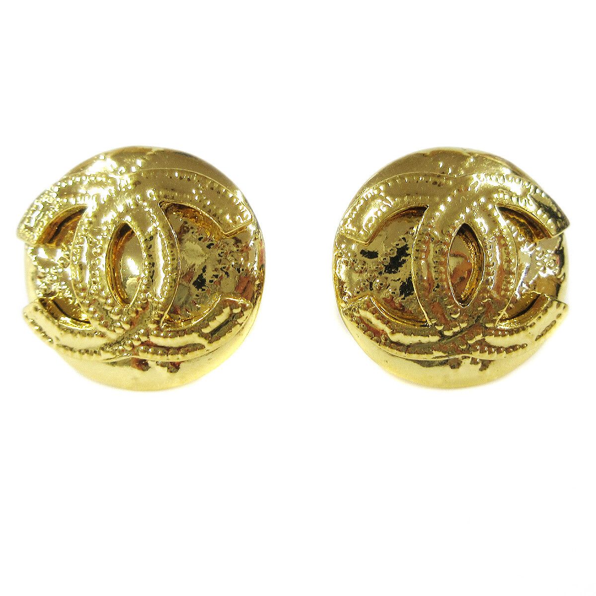 Chanel Chanel CC Button Clip-On Earrings Metal Size ONE SIZE - 1 Thumbnail