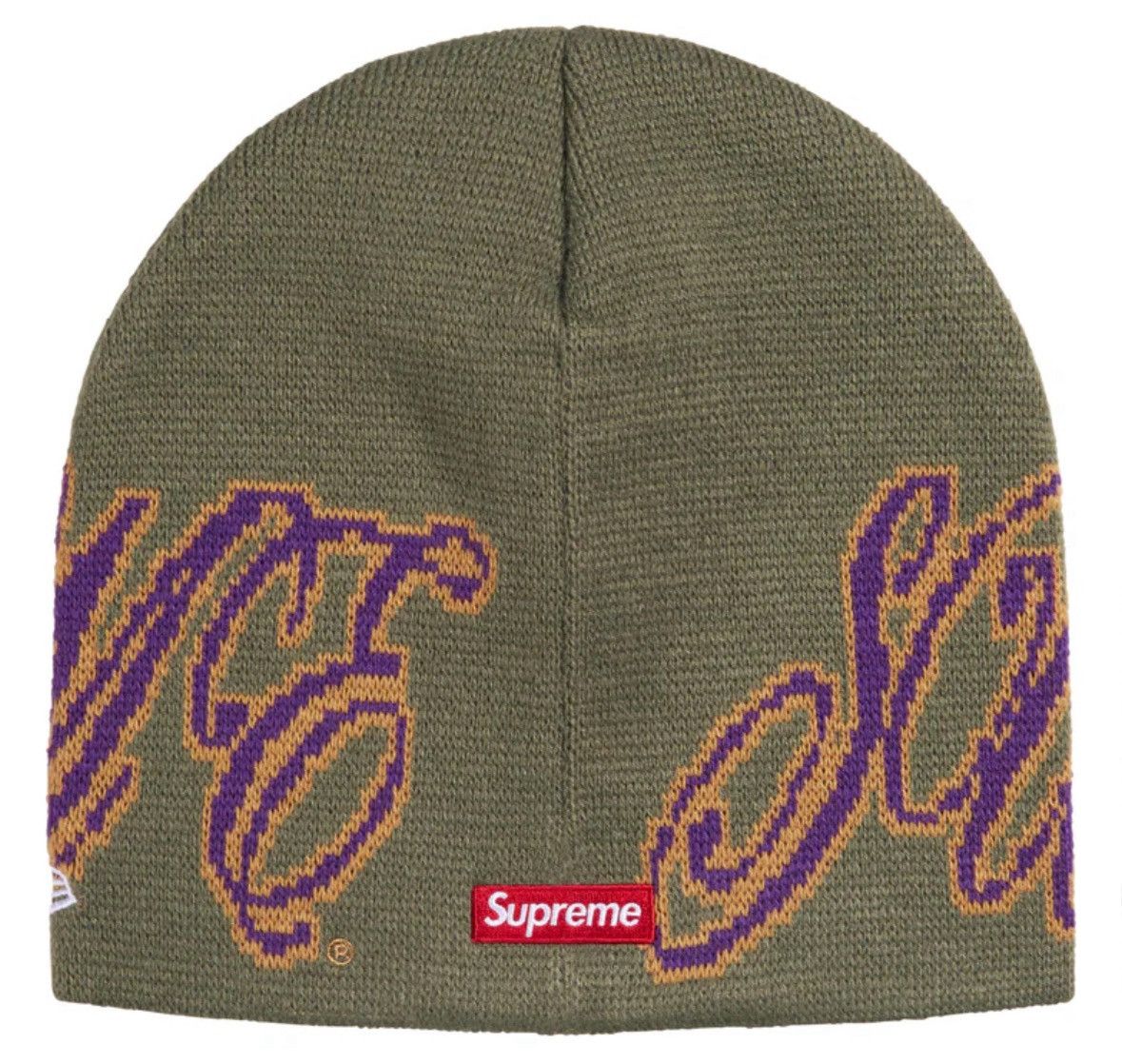 New Era × Supreme SUPREME CURSIVE SCRIPT BEANIE Size ONE SIZE - 2 Thumbnail