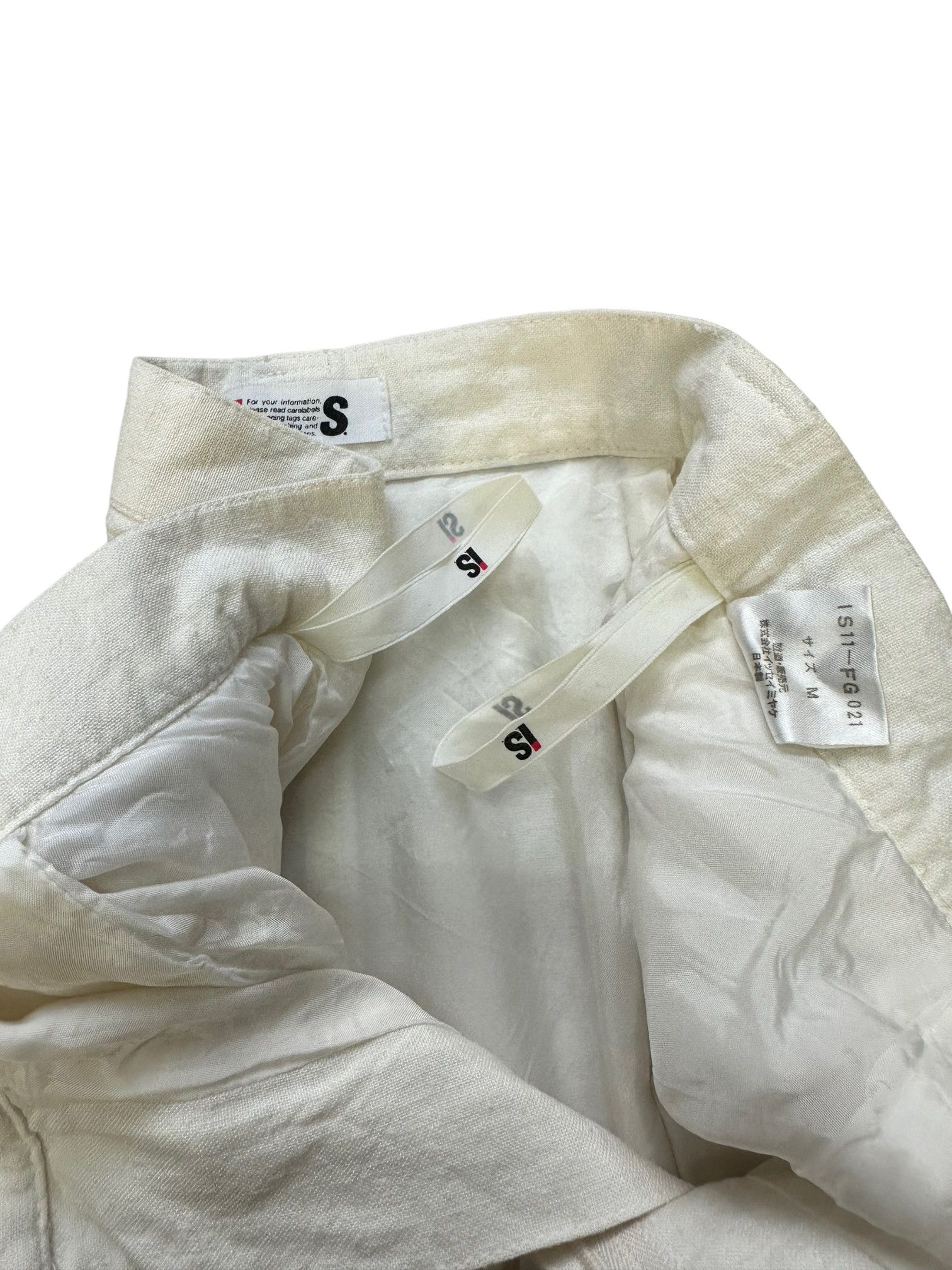 Issey Miyake 80's ISSEY MIYAKE CARE LABEL WHITE SKIRT #7911-189 Size 25" / US 0 / IT 36 - 9 Thumbnail