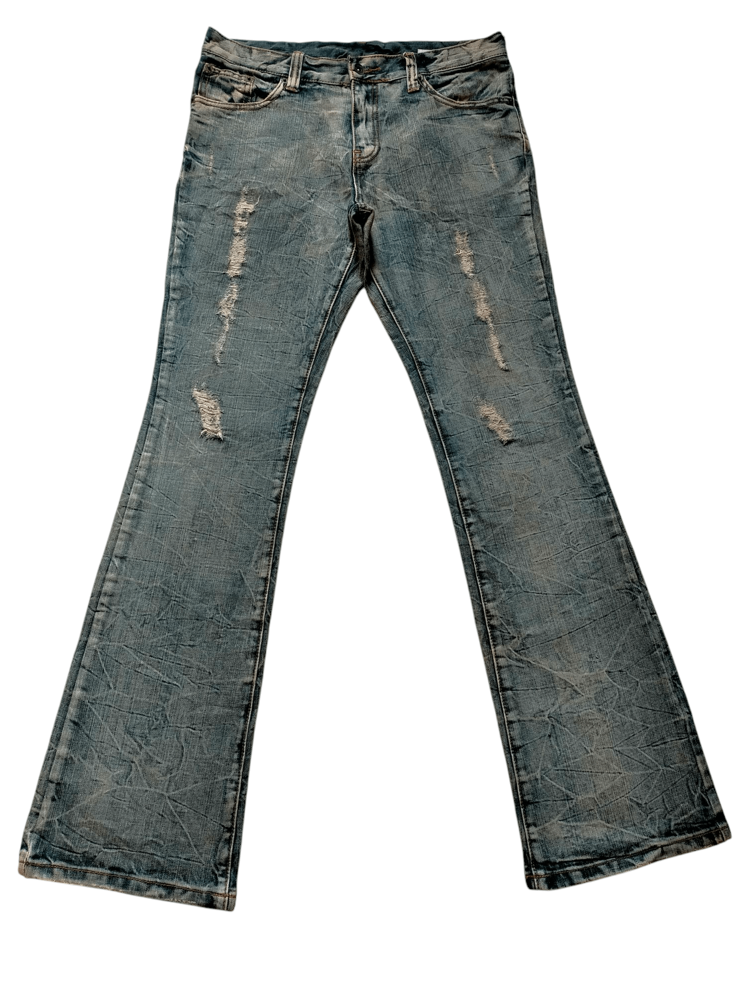 If Six Was Nine Flare Jeans Semantic Design Japan Boot cut Denim Size US 33 - 2 Thumbnail