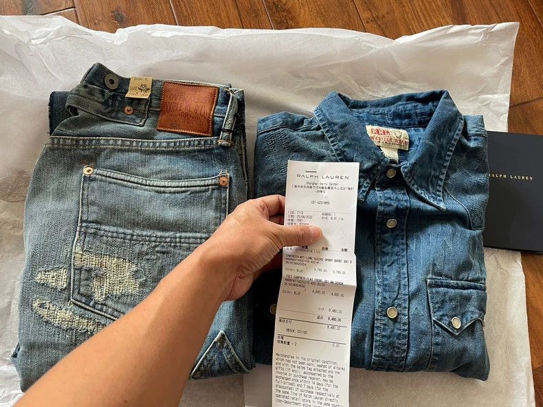 RRL Ralph Lauren RRL Ralph Lauren Western denim shirt Size US M / EU 48-50 / 2 - 7 Thumbnail