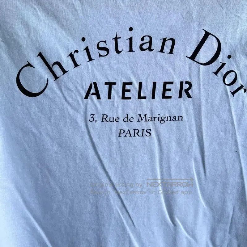 Dior Dior White Cotton Men's T-Shirt . Size US M / EU 48-50 / 2 - 7 Thumbnail