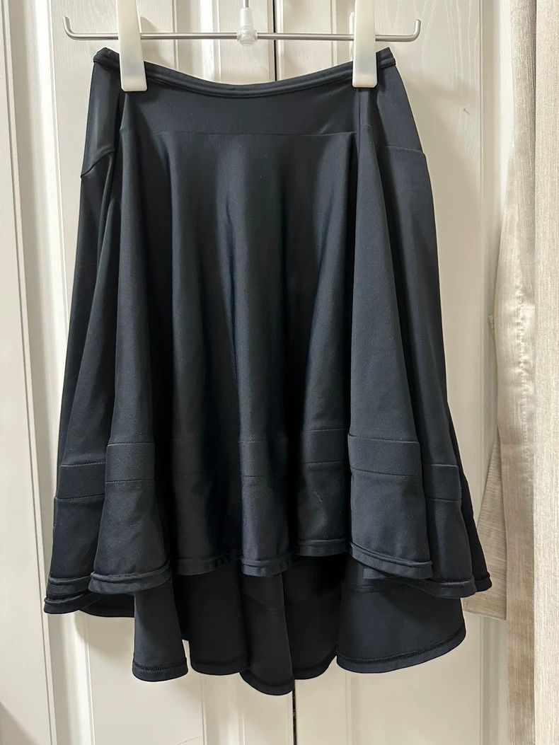 Comme des Garcons Comme des Garcons size XS Black pleated wavy lace irregula Size 23" - 2 Thumbnail