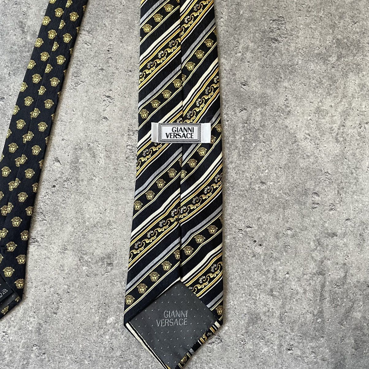 Versace Vintage 90s Giana Versace Monogram Tie Medusa Size ONE SIZE - 3 Thumbnail