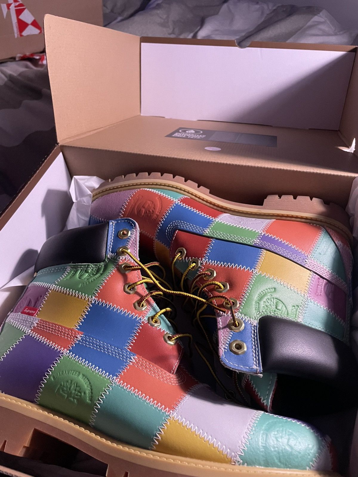 Supreme × Timberland Supreme Patchwork Timberland Boots Size US 9.5 / EU 42-43 - 1 Thumbnail