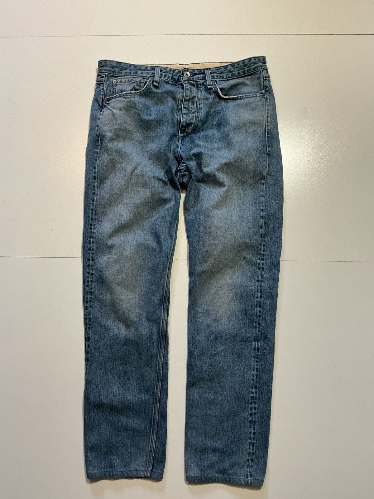 Rag & Bone $228 Rag & Bone New York Fit 2 Button Fly Denim Jeans Size US 34 / EU 50 - 1 Thumbnail