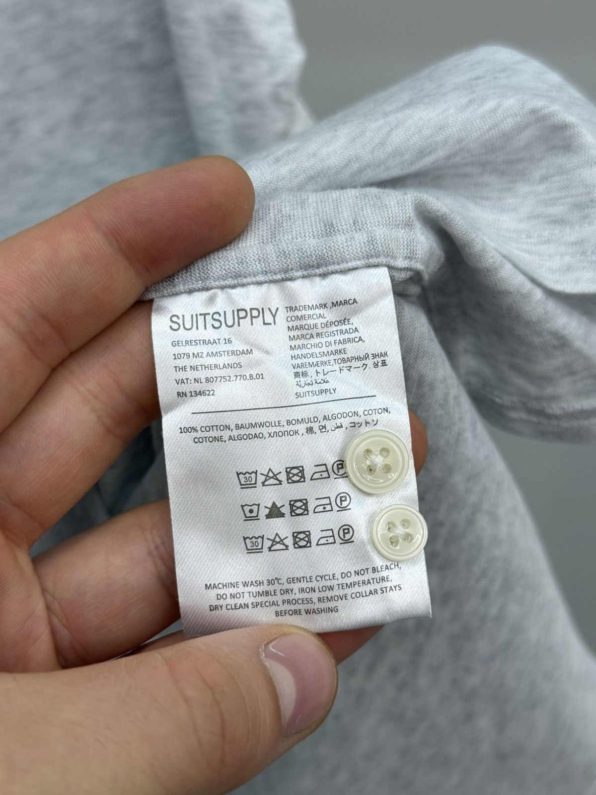 Suitsupply Suitsupply Egyptian Cotton Long Sleeve Polo Shirt Size US S / EU 44-46 / 1 - 4 Thumbnail