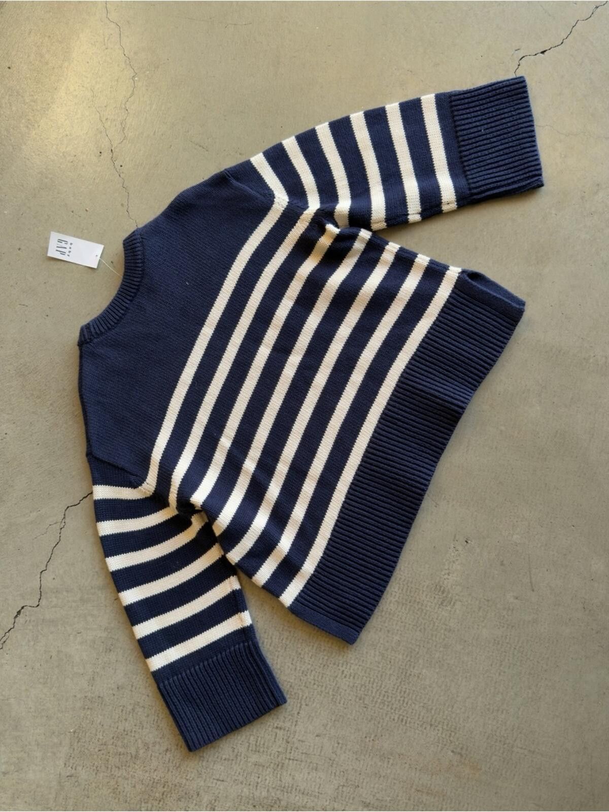 Gap Baby Gap / Striped Knit Sweater / Navy / 5T Size US XXS / EU 40 - 2 Thumbnail