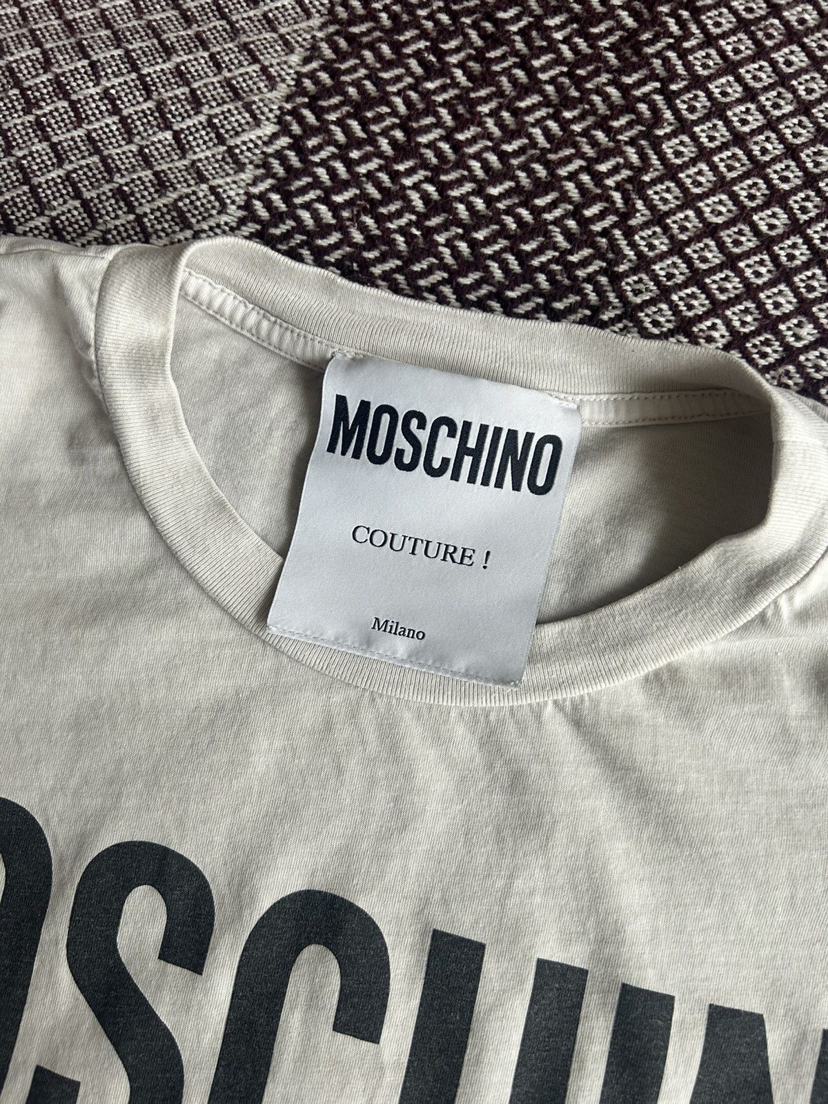 Moschino Moschino Couture Milano T-shirt Luxury Type Unisex Size M Size US M / EU 48-50 / 2 - 6 Thumbnail
