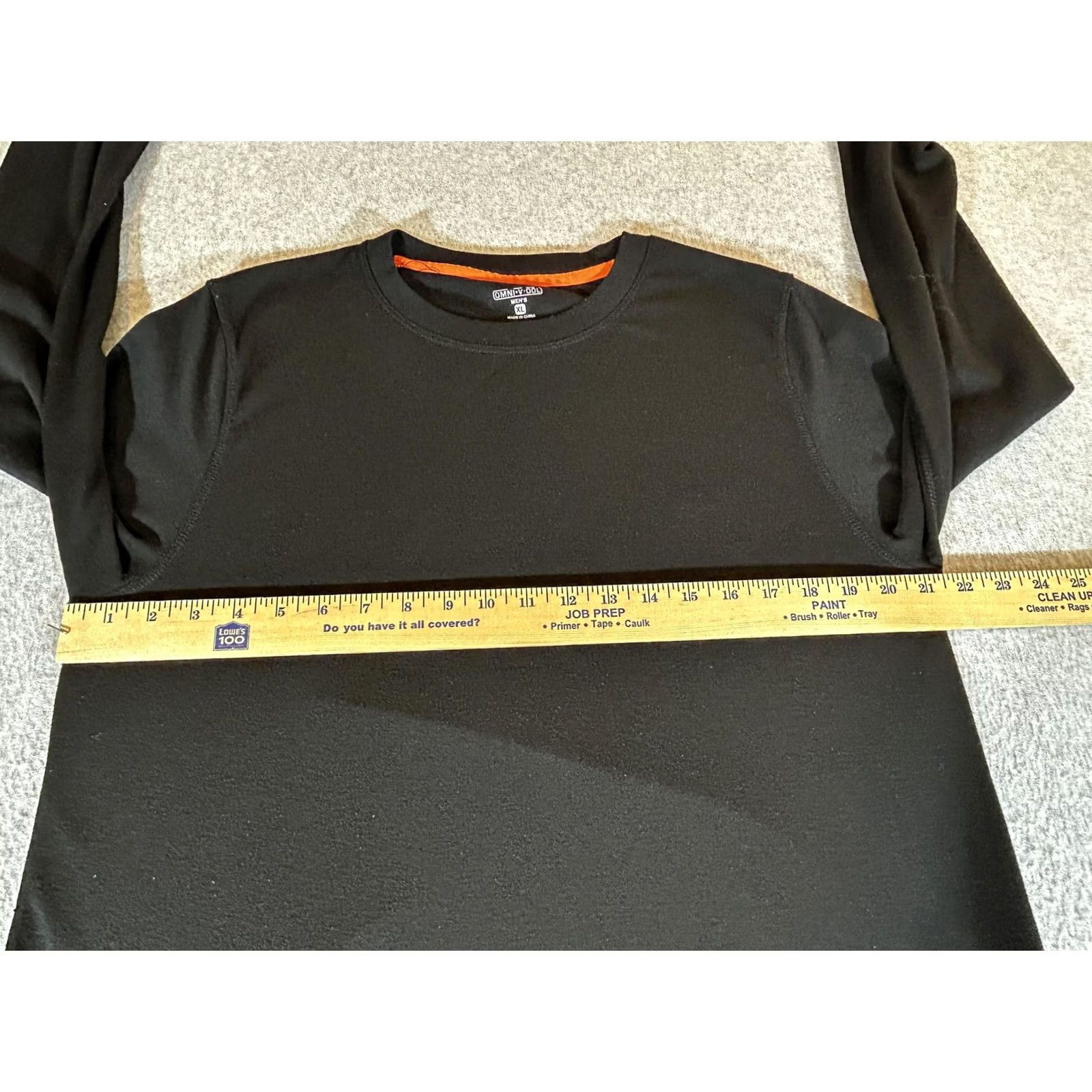 Layer 8 Omni Wool Shirt Mens XL Black Long Sleeve Thermal Base Layer Lightweight Top Size US XL / EU 56 / 4 - 3 Thumbnail