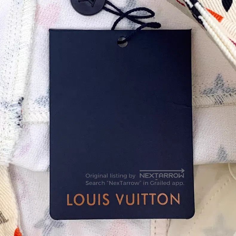 Louis Vuitton Louis Vuitton Beige logo presbyopic full print cotton casu Size US 34 / EU 50 - 9 Thumbnail
