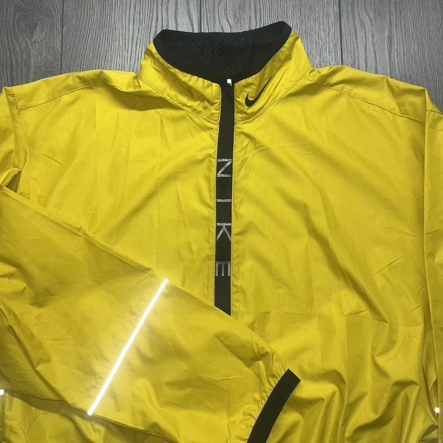 Nike × Vintage Vintage Nike 1990s 3M Quarter Zip Windbreaker Yellow Size US L / EU 52-54 / 3 - 8 Thumbnail