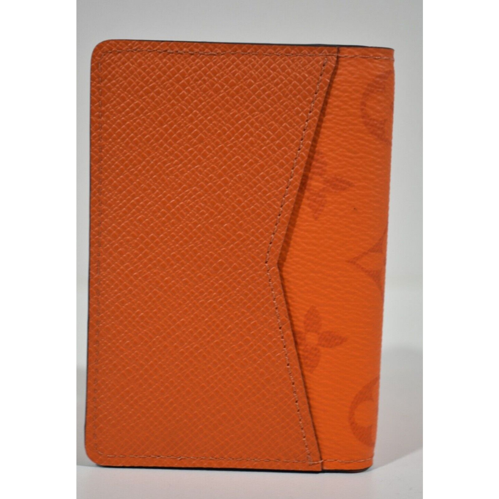 Louis Vuitton Louis Vuitton Orange Monogram Logo Pocket Organizer Wallet Size ONE SIZE - 4 Thumbnail