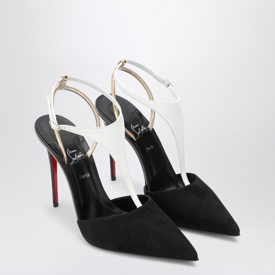 Christian Louboutin o1d2blof0824 Decollete' high Athina in Black Size US 6 / IT 36 - 2 Thumbnail