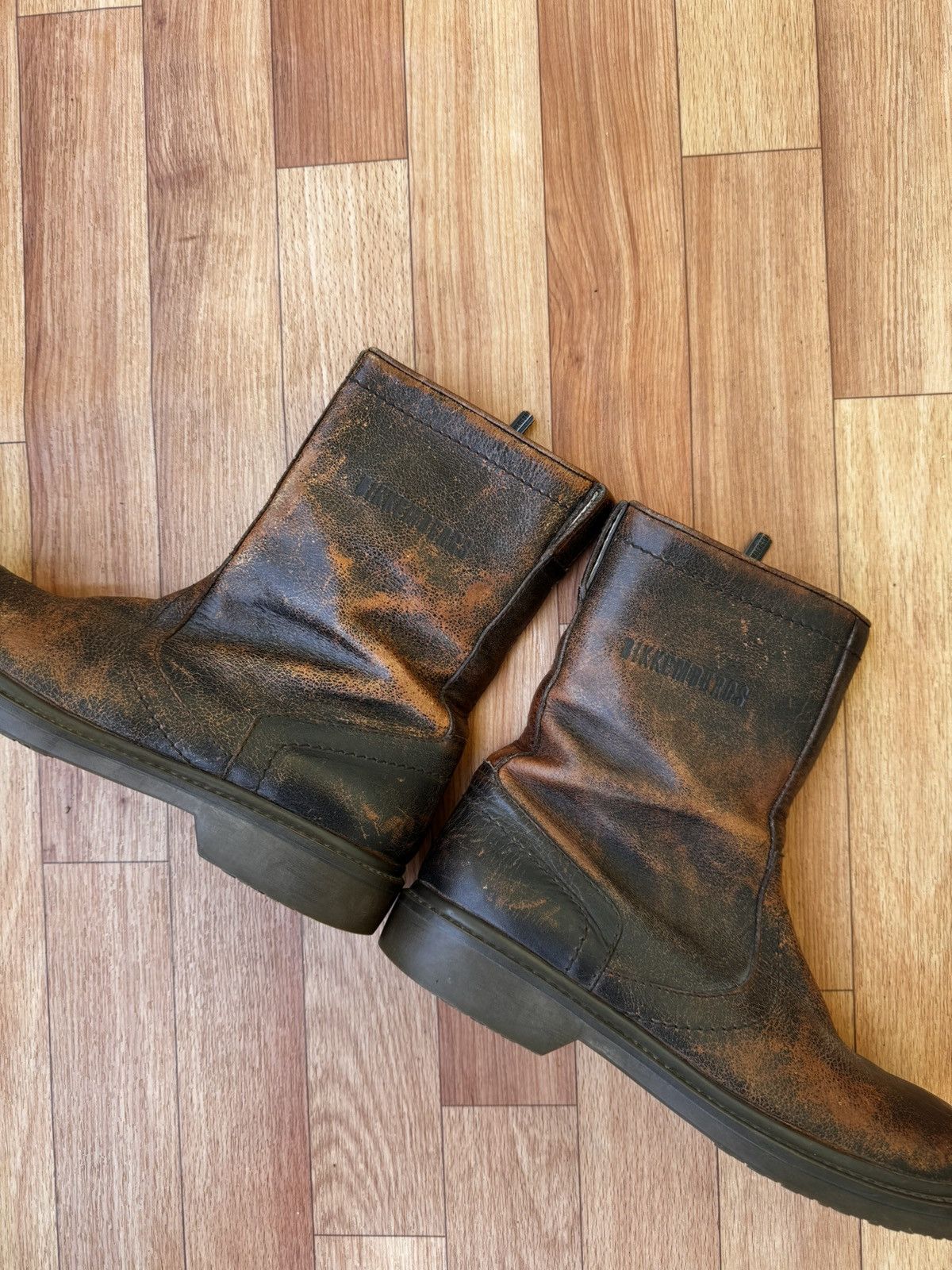 Dirk Bikkembergs 🔥🕷️ Rare distressed eroded boots Size US 8.5 / EU 41-42 - 6 Thumbnail