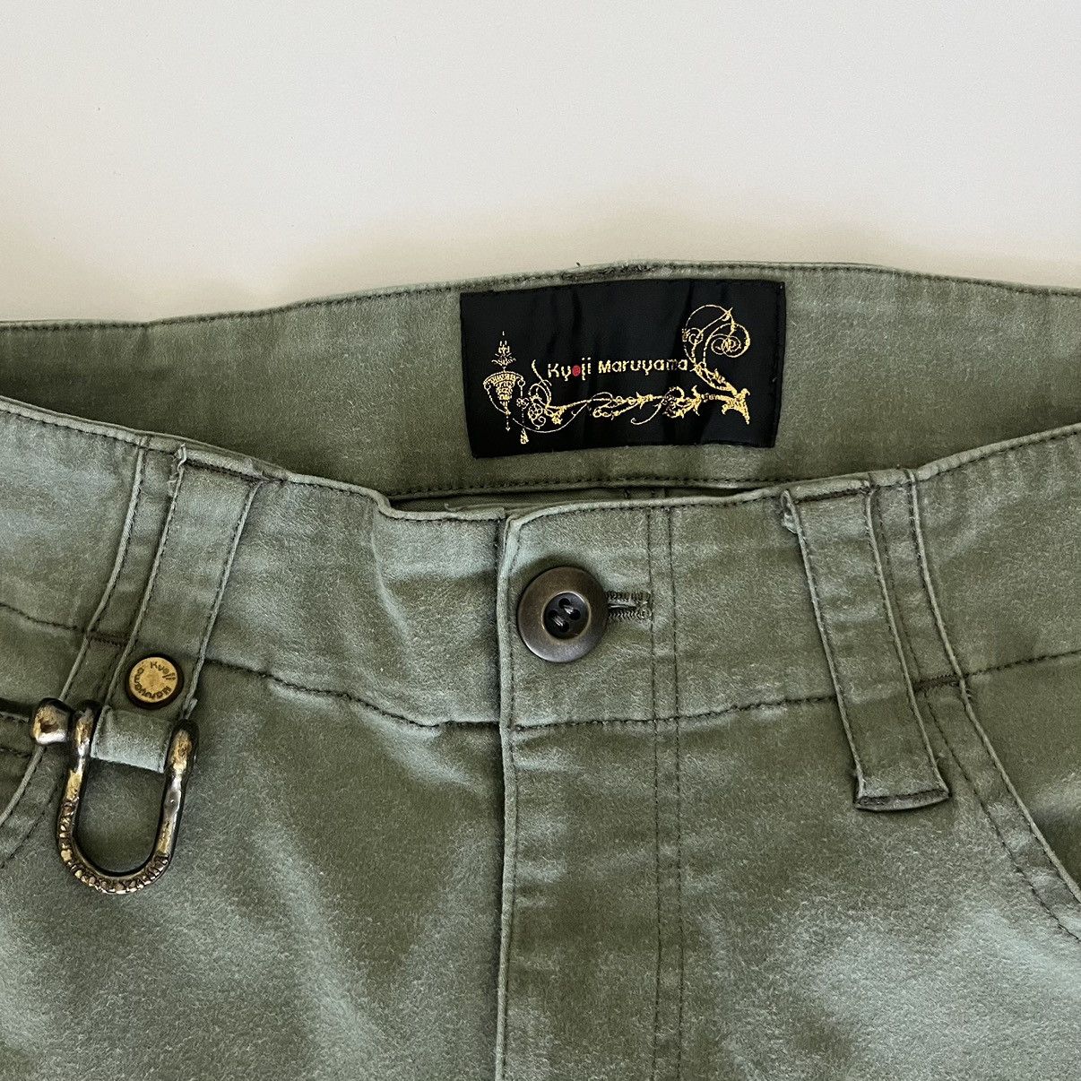 Japanese Brand Kyoji Maruyama SS09 Flared Military Cargo Pants Size US 30 / EU 46 - 4 Thumbnail