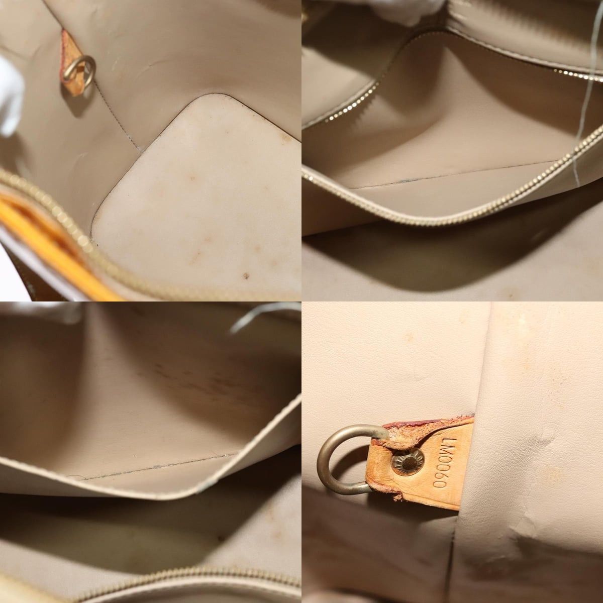 Louis Vuitton LOUIS VUITTON Monogram Vernis Houston Hand Bag Beige M91004 Size ONE SIZE - 12 Thumbnail