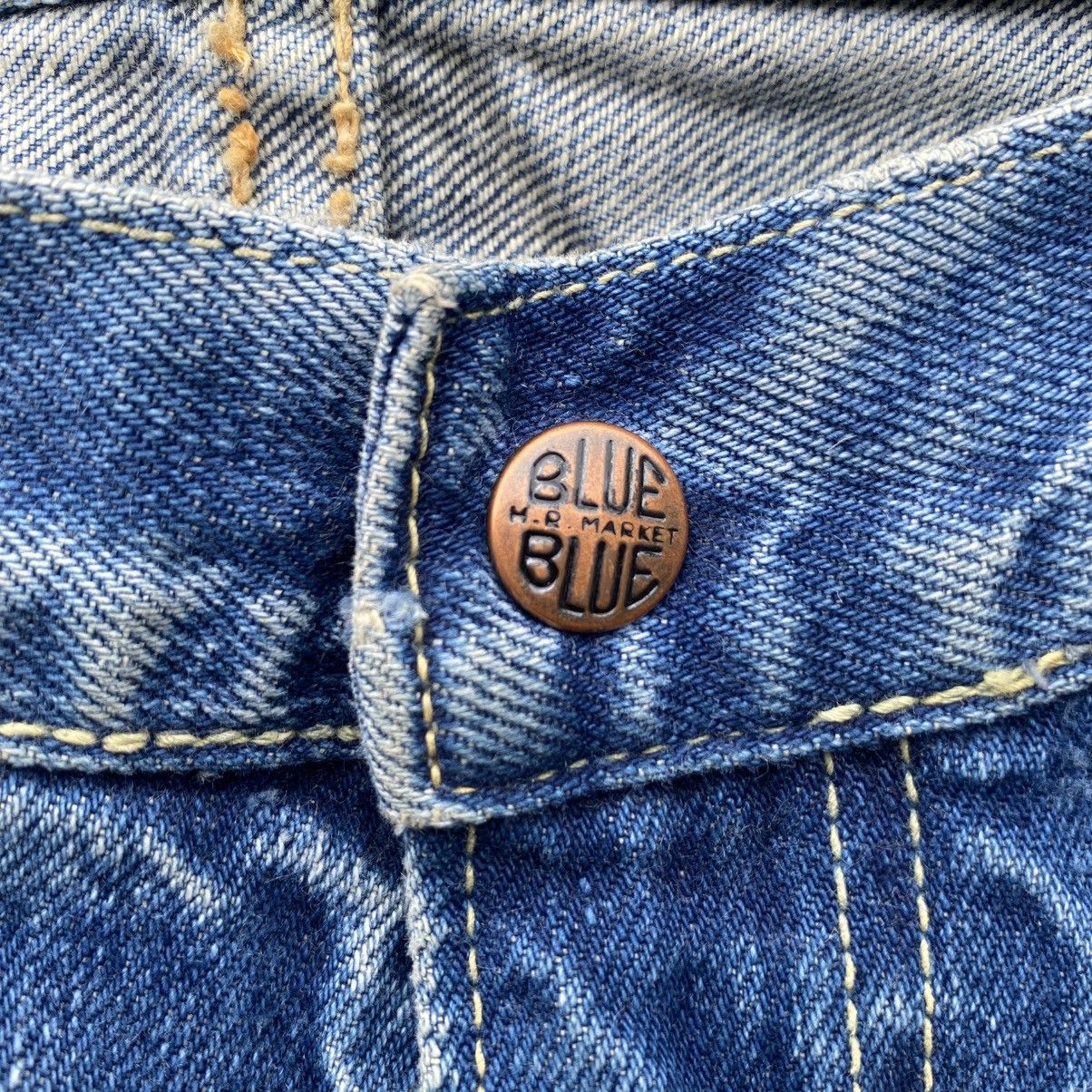 Blue Blue Japan × Japan Blue × Le Grande Bleu (L.G.B.) Vintage Blue Blue H.R Market Selvedge Jeans Blue Colour Size US 36 / EU 52 - 4 Thumbnail