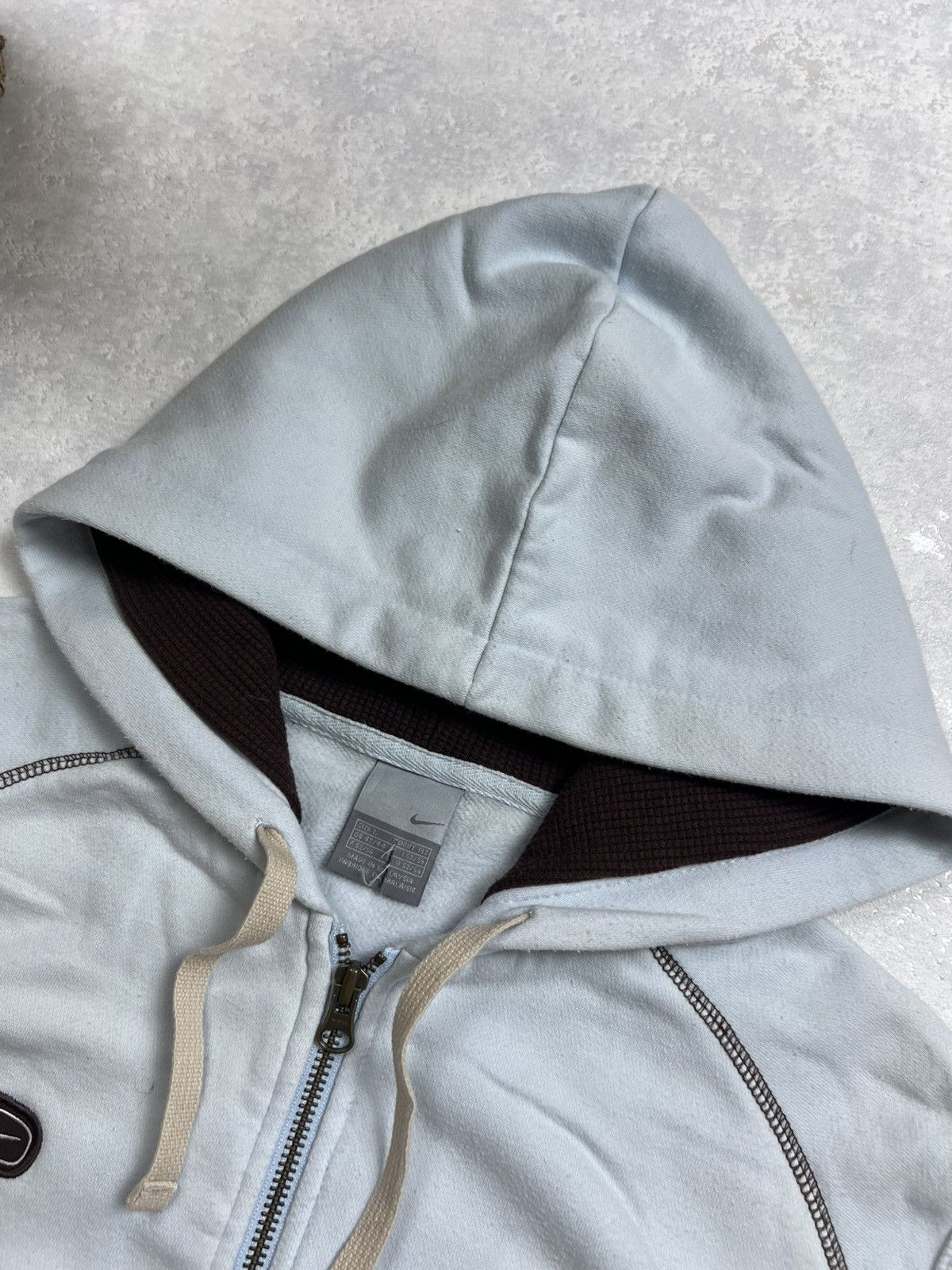 Nike 90s Nike Big Logo Vintage Oversized Sleeveless Zip Hoodie Size US XL / EU 56 / 4 - 7 Thumbnail