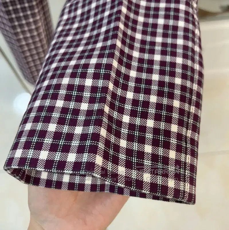 Burberry Burberry Winter Checkered Cotton Pants. Size 22" - 4 Thumbnail