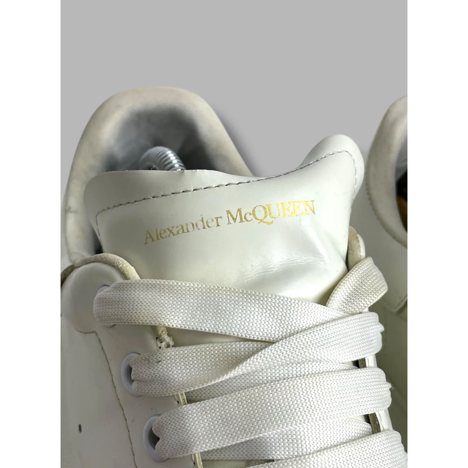 Alexander McQueen Alexander McQueen Men’s Oversized Sneakers Shoes White Leather Casual US 11.5 Mens Size US 11 / EU 44 - 6 Thumbnail