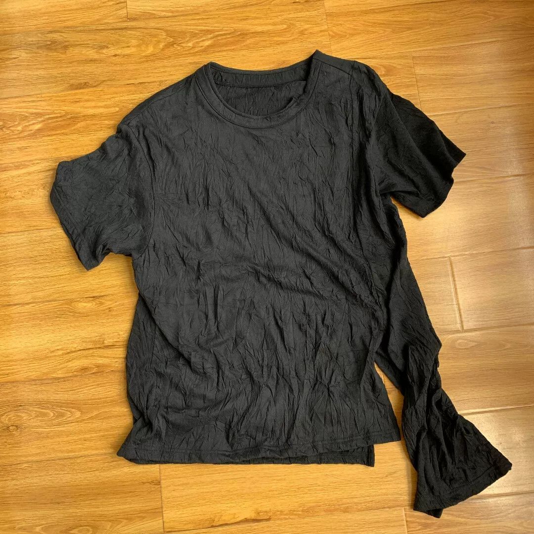 Ground Y Yohji Yamamoto Groundy Asymmetric Pleated Tee Size US L / EU 52-54 / 3 - 1 Thumbnail