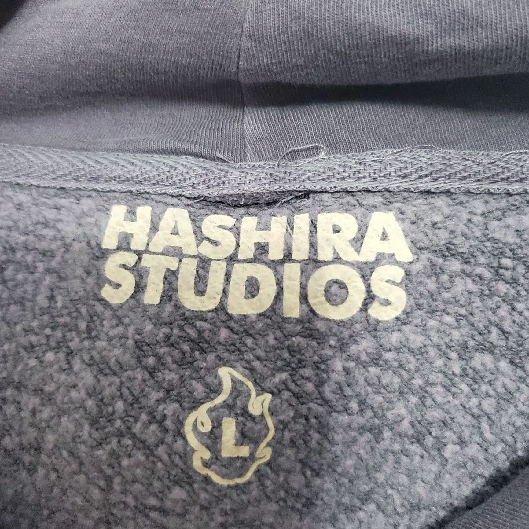 Vintage Hashira Studios Hoodie Mens Large Purple Graphic Print Pullover Fleece Lined Size US L / EU 52-54 / 3 - 3 Thumbnail