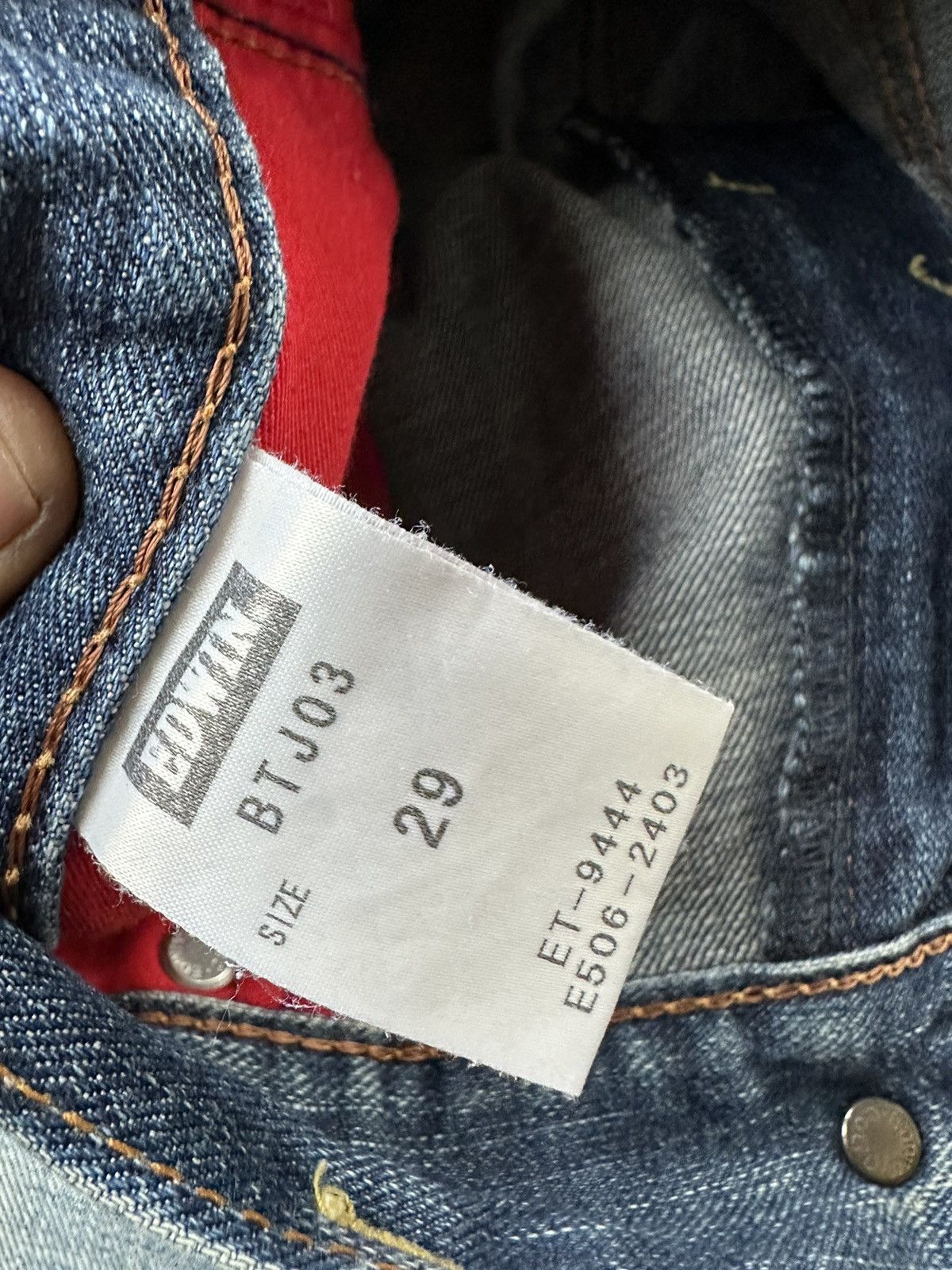 Edwin Edwin Blue Trip Japan Faded Washed Vintage Denim D511 Size US 29 - 16 Thumbnail