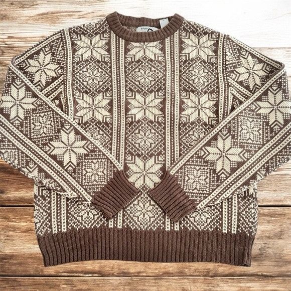 Vintage Vintage “Steep Slopes” Snowflake Sweater Size M / US 6-8 / IT 42-44 - 1 Thumbnail