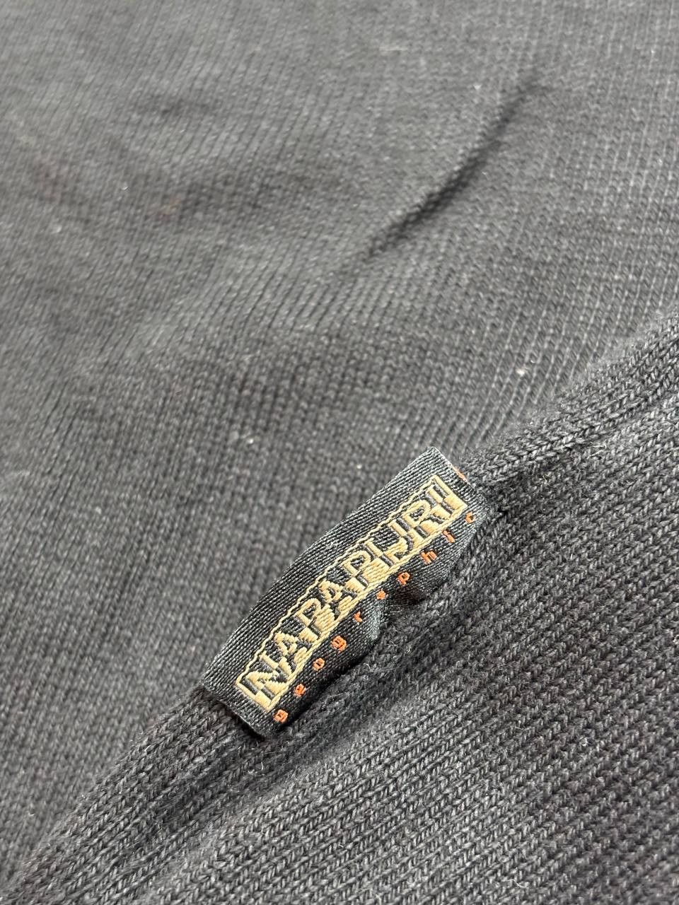 Napapijri Napapijri Black Cotton Knit Pullover Logo Patch L Size US L / EU 52-54 / 3 - 10 Thumbnail