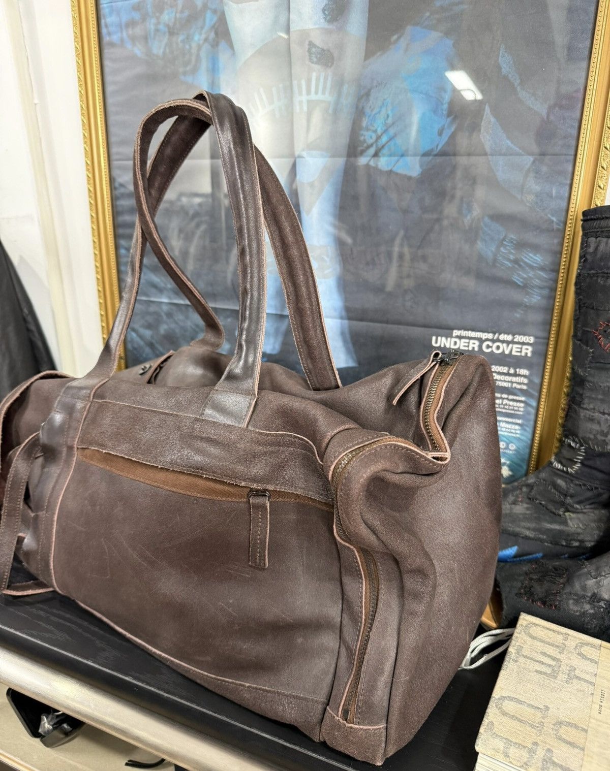 Yohji Yamamoto Yohji Yamamoto Y's for Men Large Deconstructed Boston Bag Size ONE SIZE - 3 Thumbnail