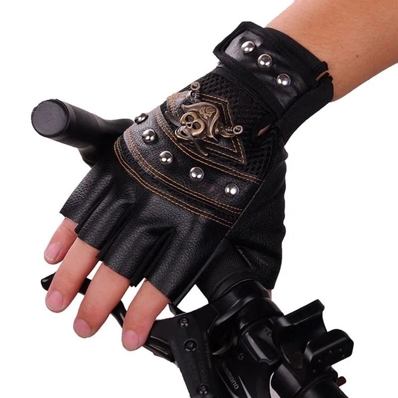 Jean × Leather × Vintage Rock Med Gloves Size ONE SIZE - 3 Thumbnail