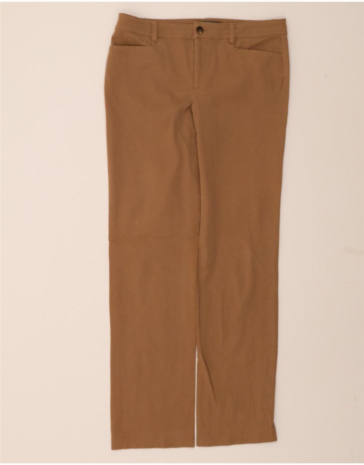 Ralph Lauren Womens Adelle Casual Trousers US 8 Medium W33 L31 Brown Size 27" / US 4 / IT 40 - 1 Thumbnail